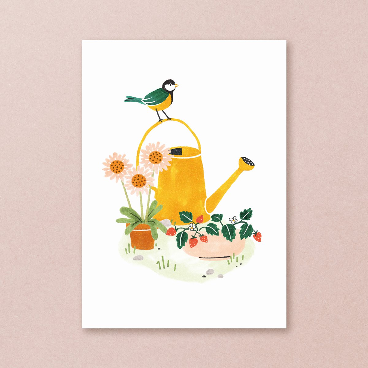 Postkaart - Vogelhuisjes