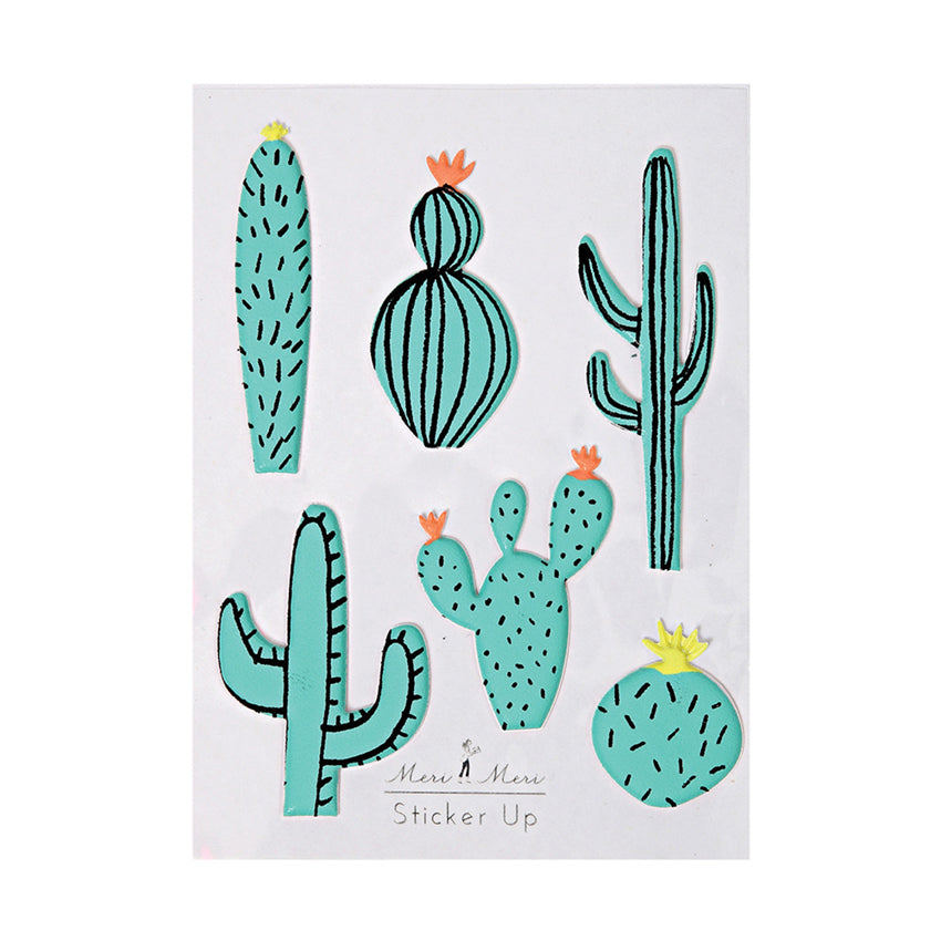 Cactus Puffy Stickers | Meri Meri