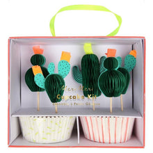 Load image into Gallery viewer, cactus cupcake kit cakejes maken kids versiering

