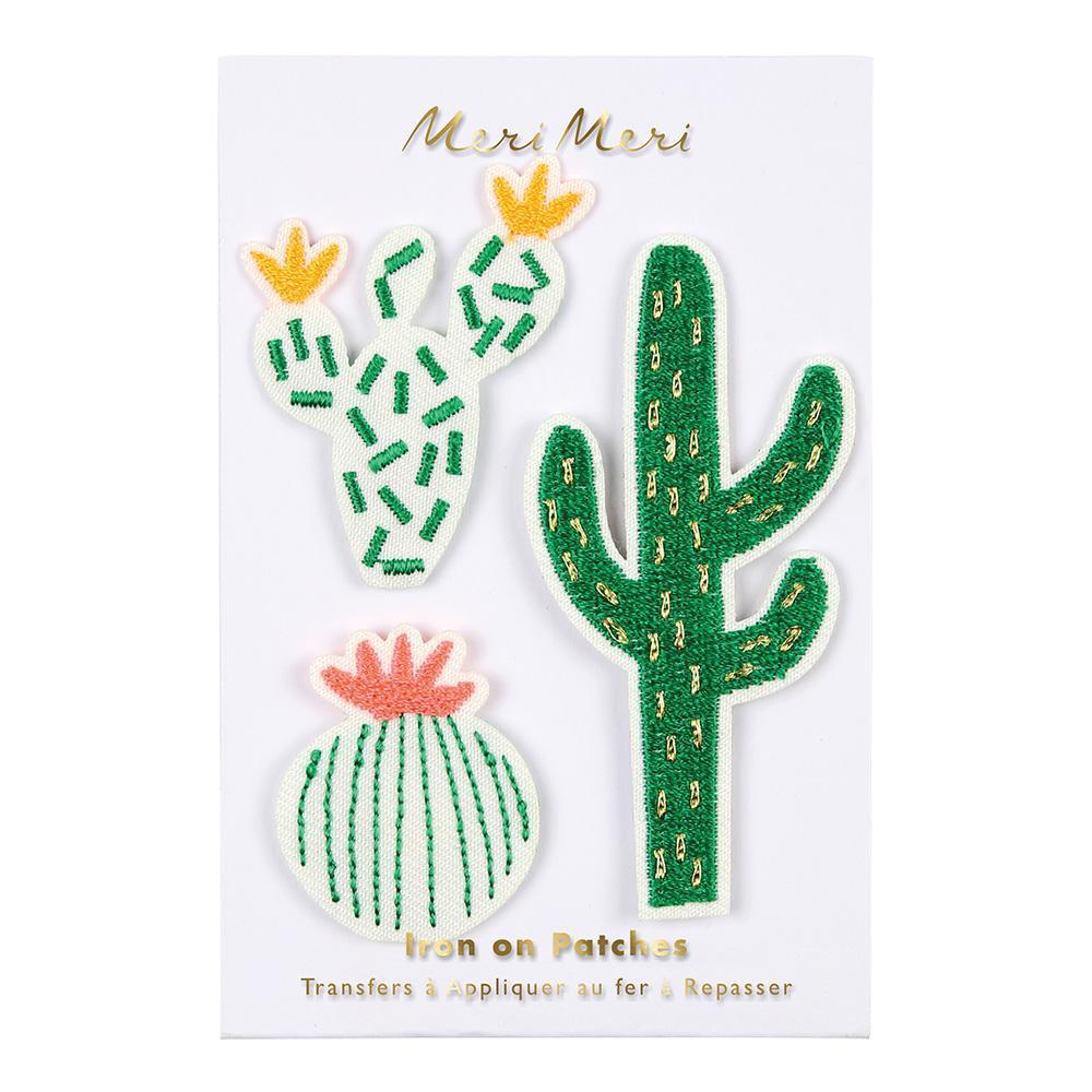 Strijkapplicatie planten plantlovers iron on patch cactus