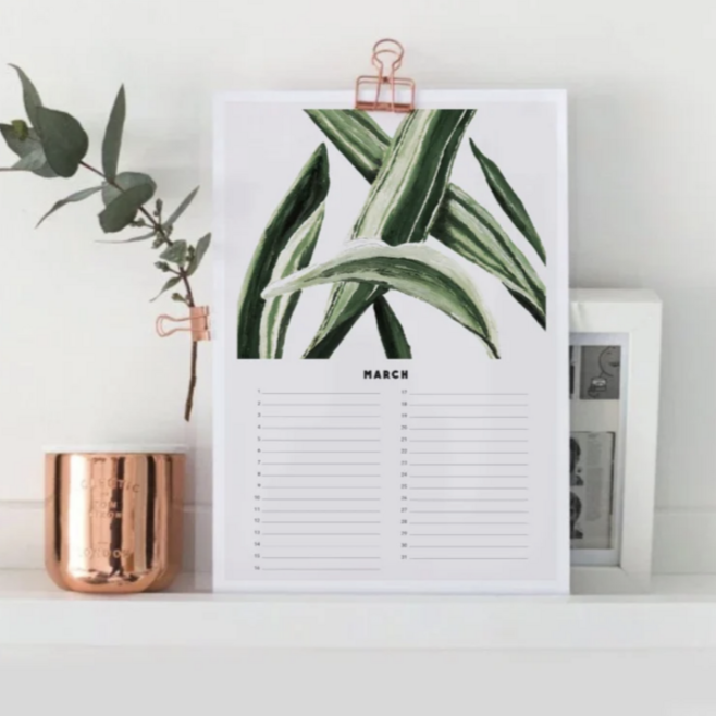 kalender tropisch botanisch