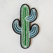 Load image into Gallery viewer, Iron On Patch - Blue &amp; Green Cactus
