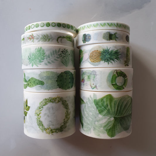washi tape planten plants