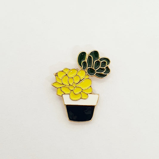 Pin - Vetplant met Bloem