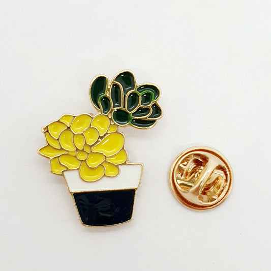 Pin - Vetplant met Bloem