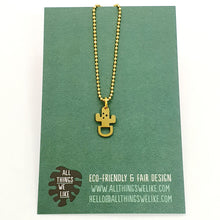 Load image into Gallery viewer, necklace cactus gold
