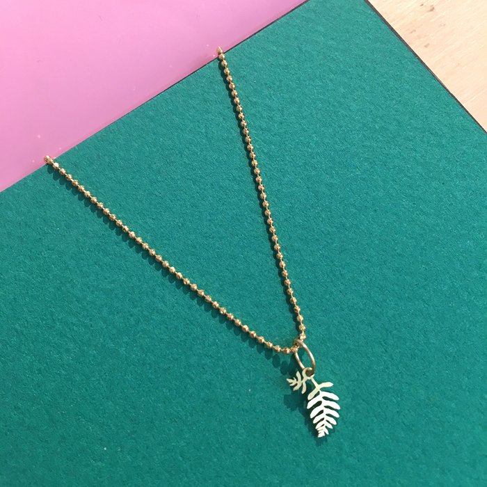 juwelen planten ketting blad leaf necklace plantlovers
