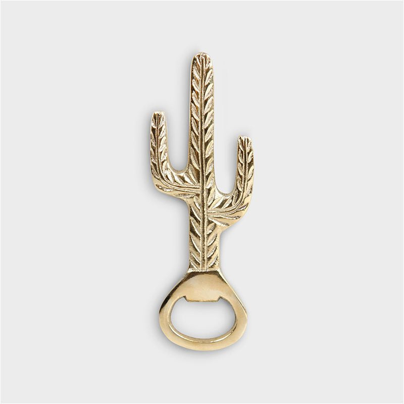 flessenopener cactus bottle opener cactus gold goud klevering