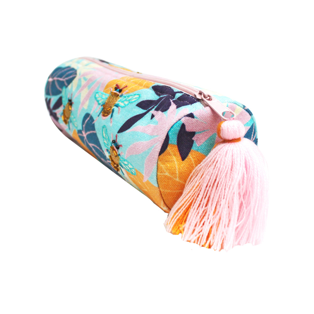 Luxury Bee Barrel Pouch