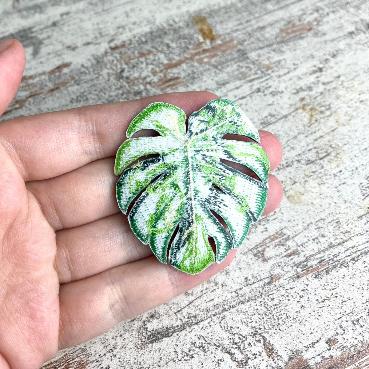 Strijkembleem - Monstera Aurea