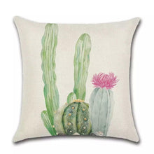 Load image into Gallery viewer, plant print motief kussen kussenhoes kussensloop pillow pillowcase case cover
