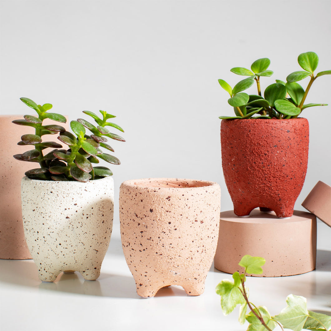Speckled Leggy Planter - Small