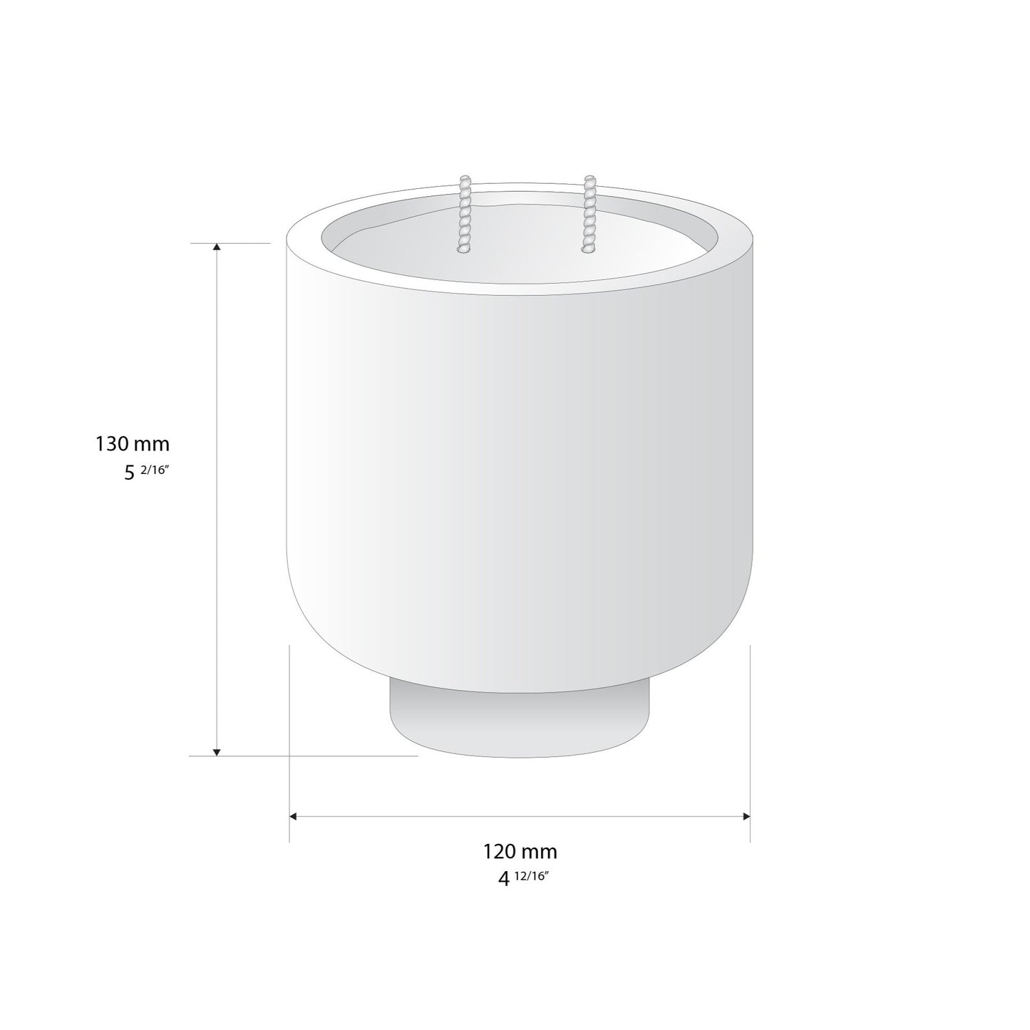 Campio Kaars/Pot - Beton