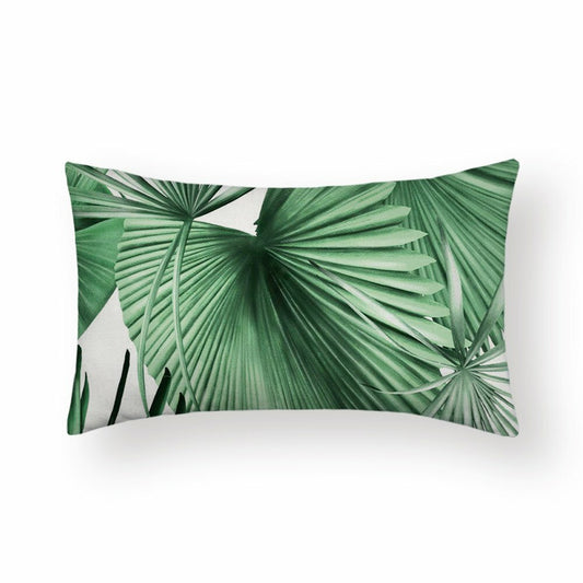 plant print motief kussen kussenhoes kussensloop pillow pillowcase case cover