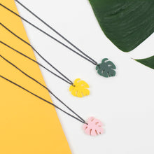 Load image into Gallery viewer, Monstera Necklace - Yellow
