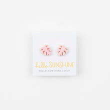 Load image into Gallery viewer, Monstera Earrings - Pink
