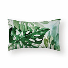 Load image into Gallery viewer, plant print motief kussen kussenhoes kussensloop pillow pillowcase case cover
