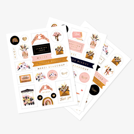 Stickervellen - Love & Thank You