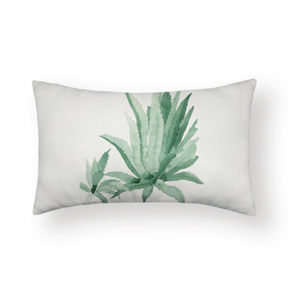 plant print motief kussen kussenhoes kussensloop pillow pillowcase case cover
