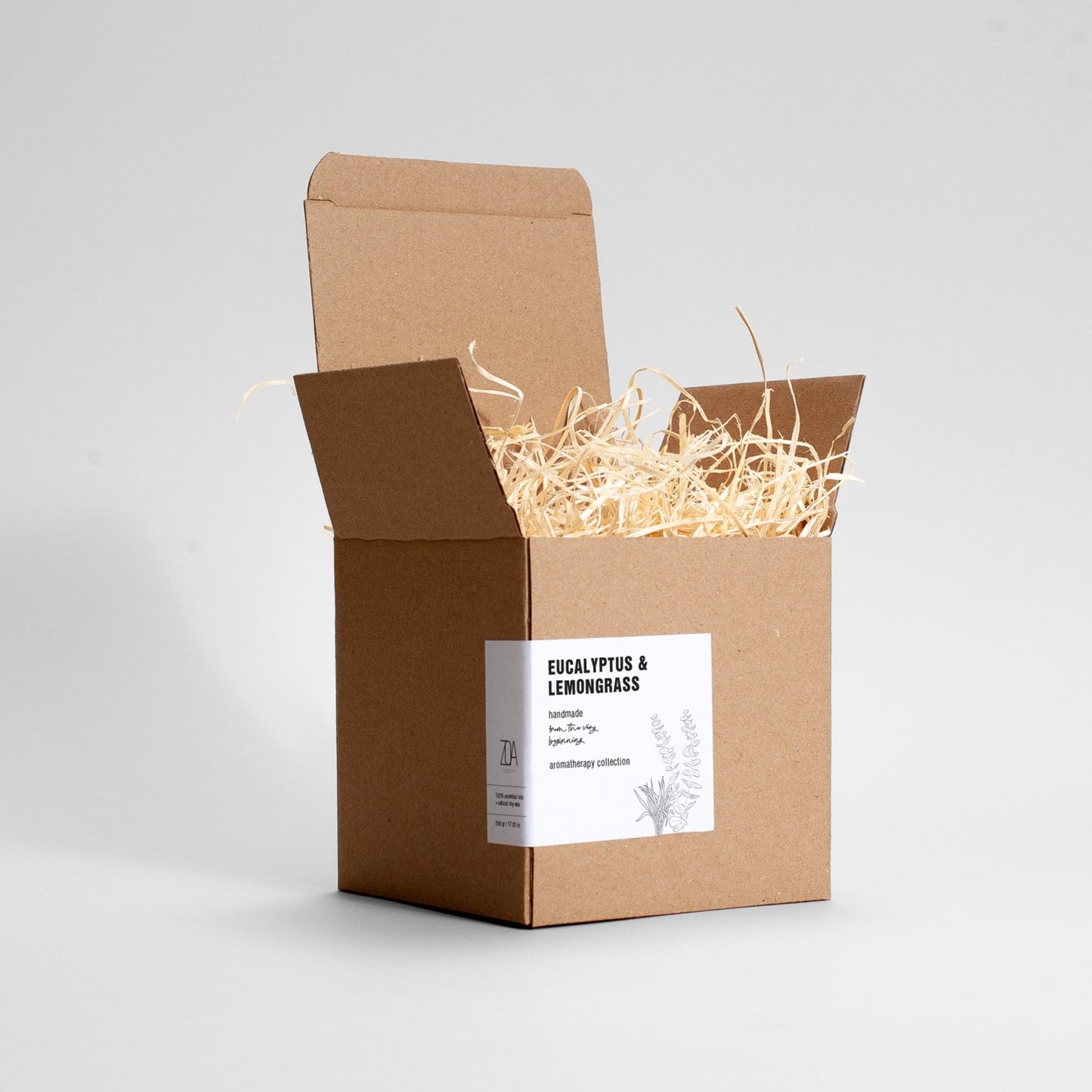 Medio Kaars/Pot - Koper & Zwart