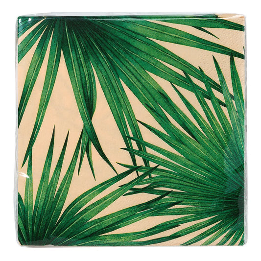 Servetten - Tropical Palm Roze 