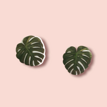 Load image into Gallery viewer, monstera studs
