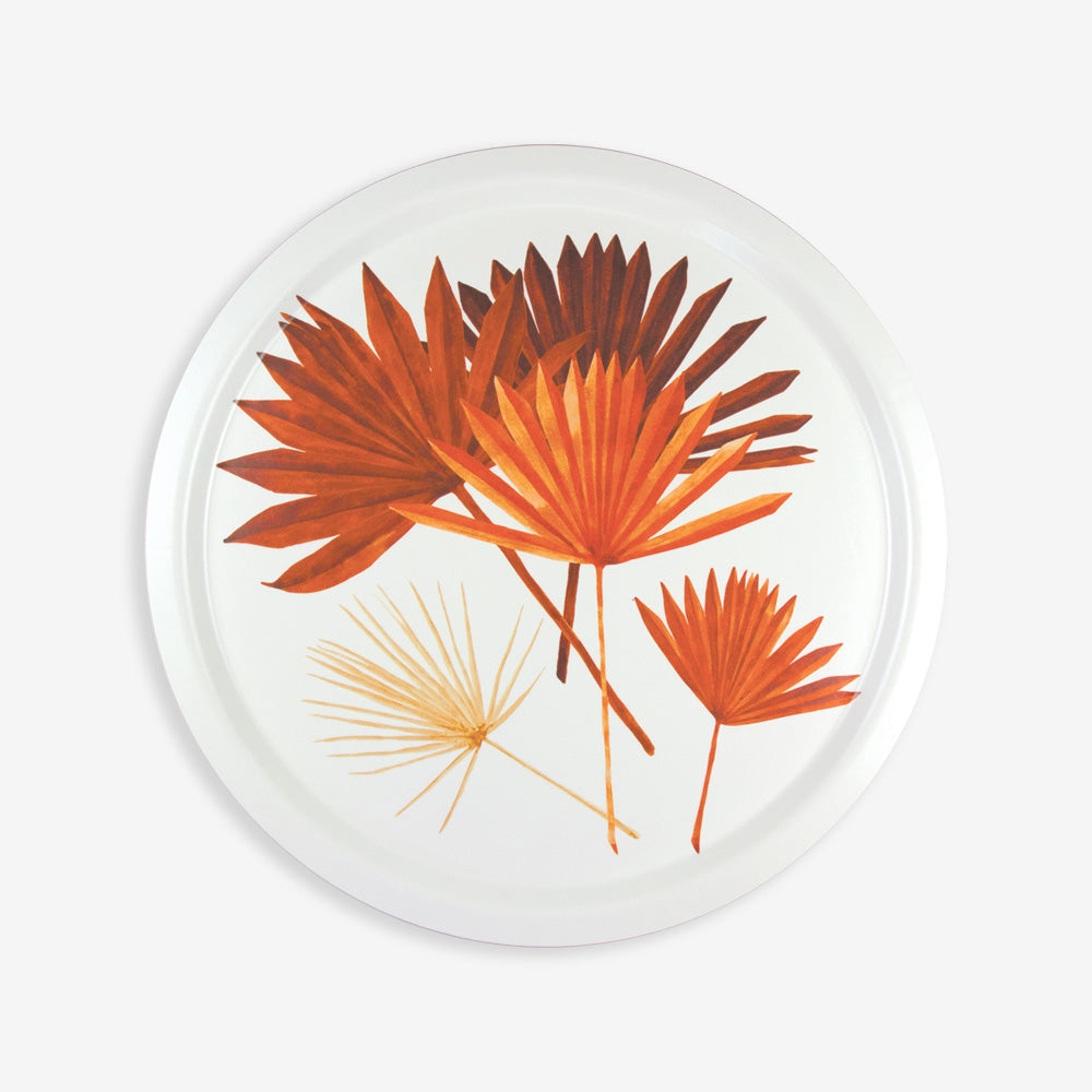 Tray Round - Dry Palm Leaves