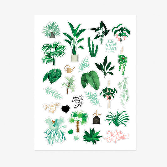 Stickervellen - Pink Green Red