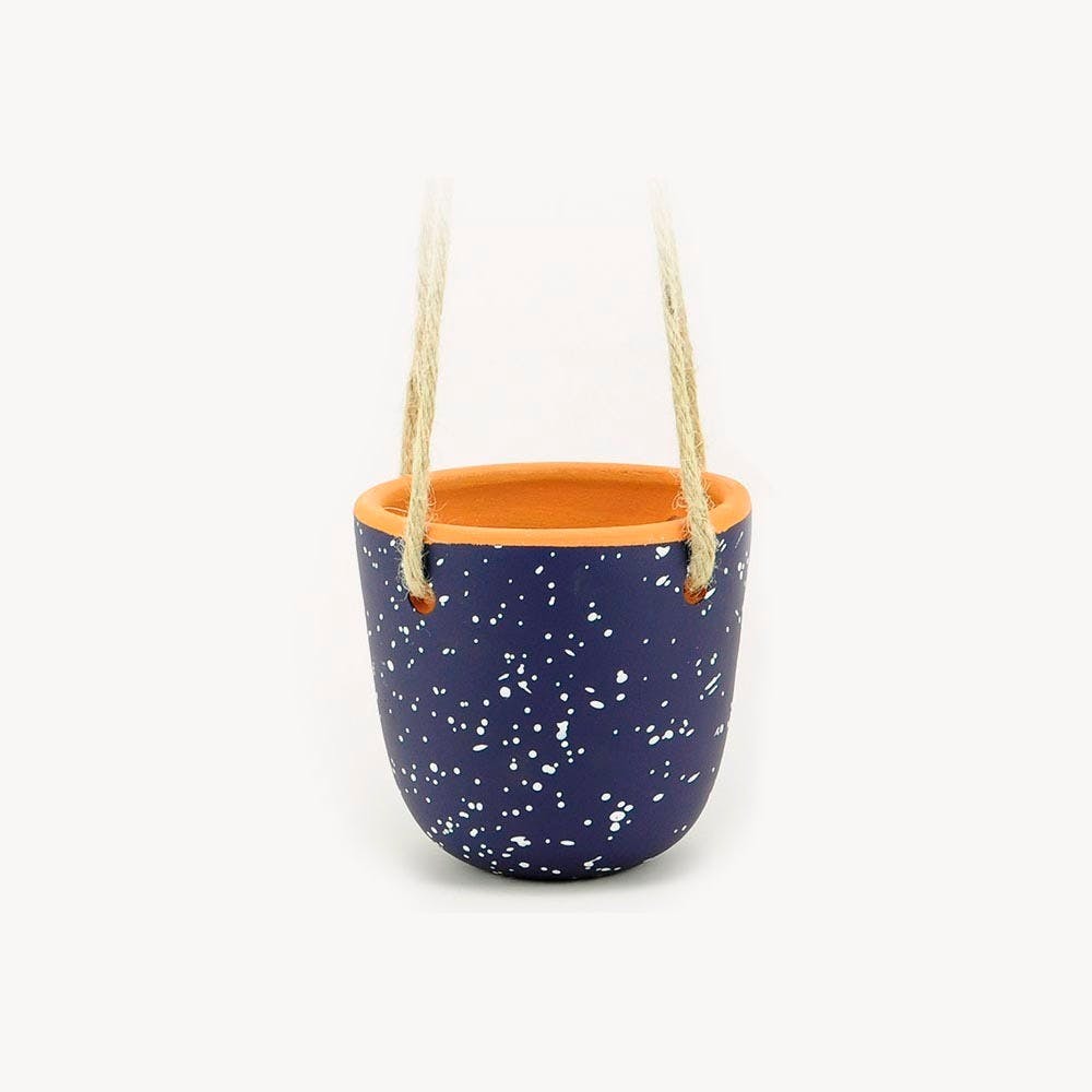 blue ceramic hanging planter Hanging Planter Small - Blue | Casa Atlantica