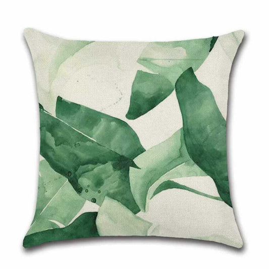 plant print motief kussen kussenhoes kussensloop pillow pillowcase case cover