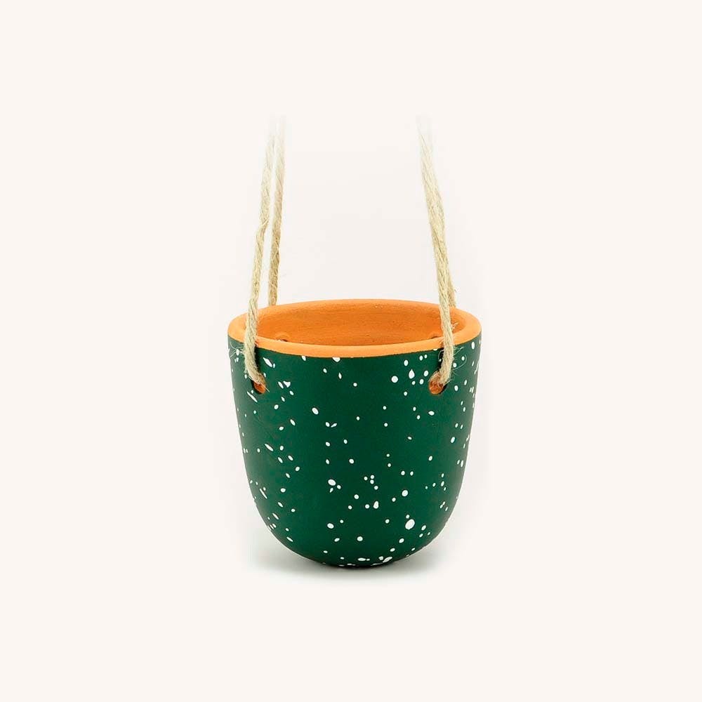 terrazzo hanging planter Hanging Planter Small - Green | Casa Atlantica