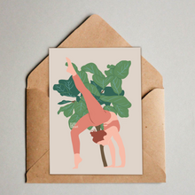 Load image into Gallery viewer, Postcard - Fiddle Leaf Tree Yoga
