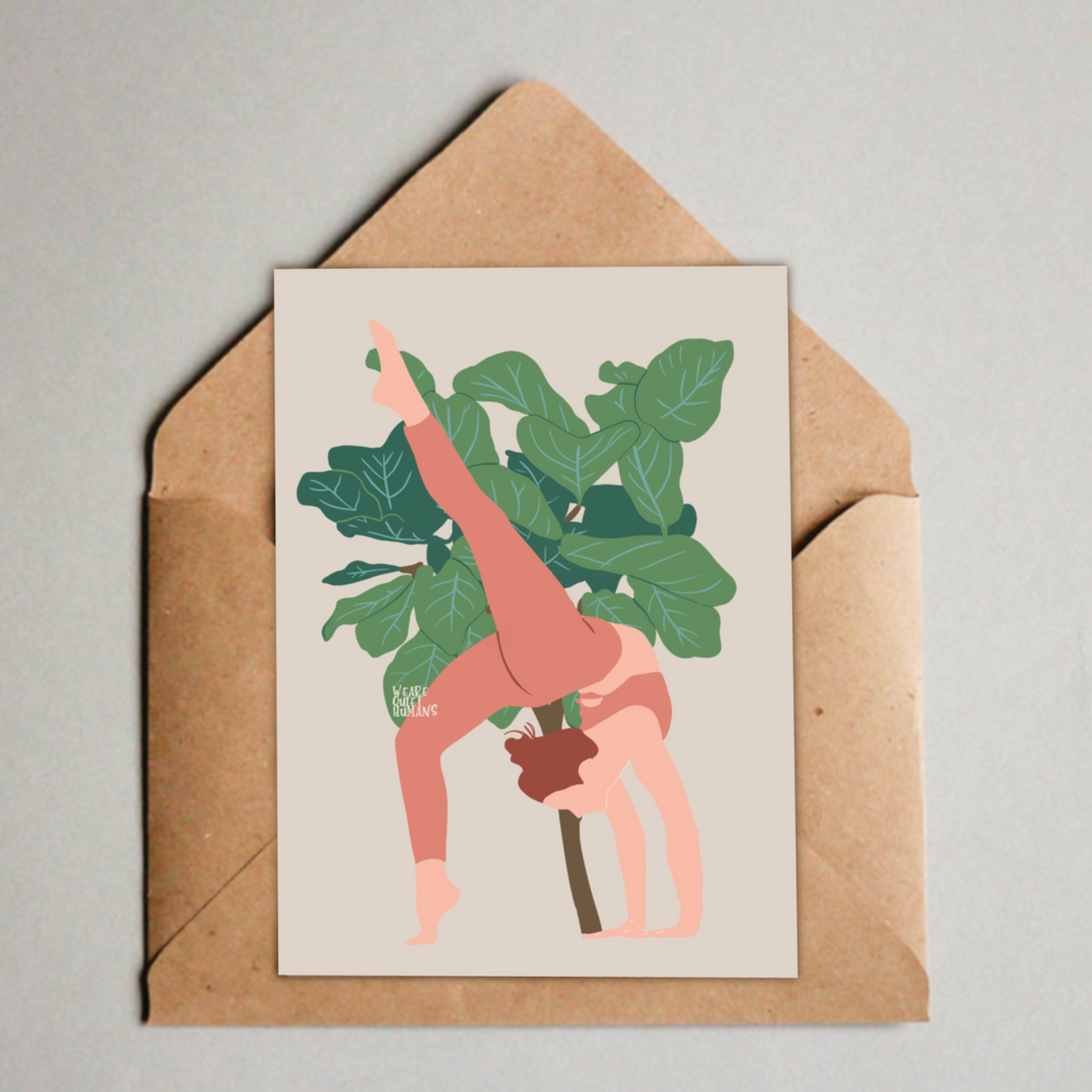 Postcard - Fiddle Leaf Tree Yoga