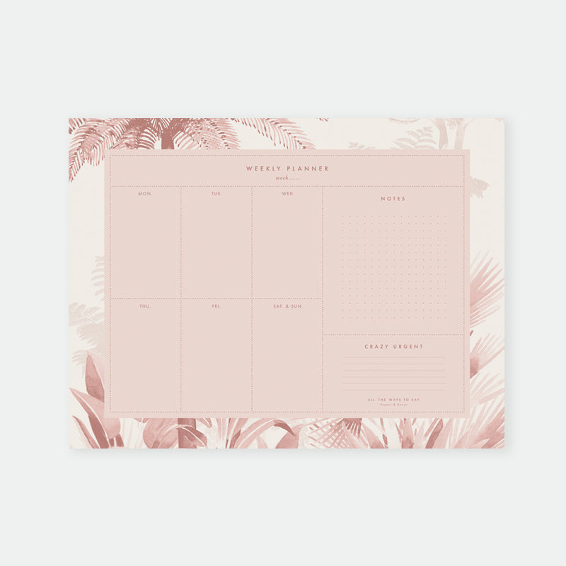 Weekplanner - Pink Forest