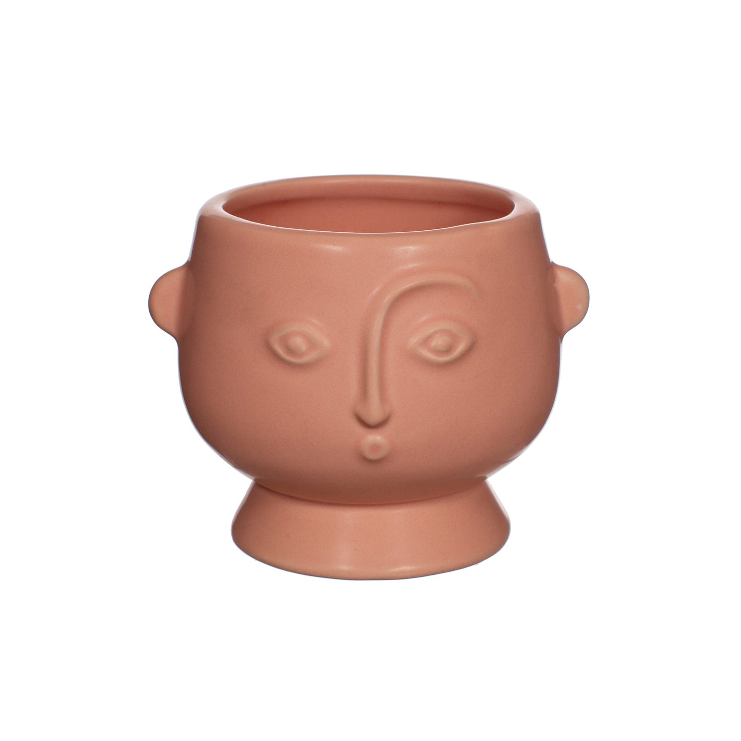 Roze Pot met Gezicht - Small