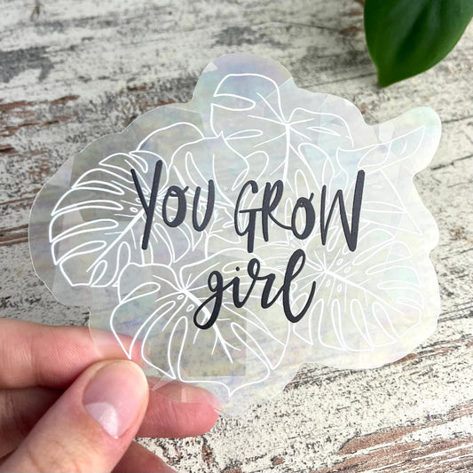 Regenboog Sticker - You Grow Girl