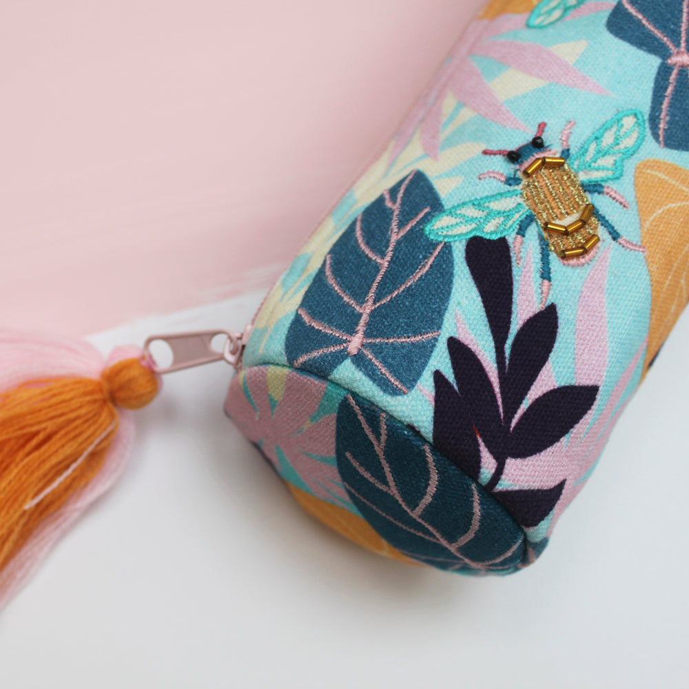 Luxury Bee Barrel Pouch