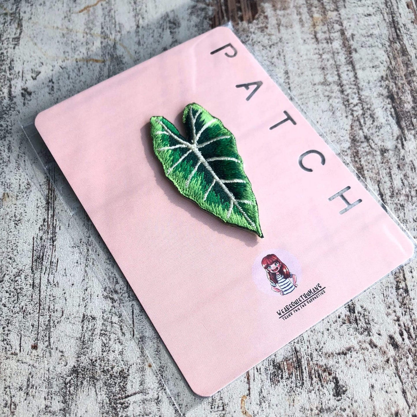 Strijkembleem - Alocasia Frydek