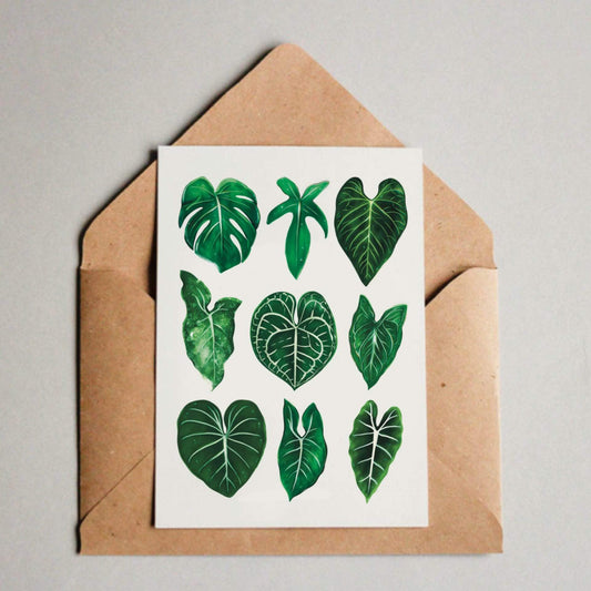 Postkaart - Blaadjes Mix