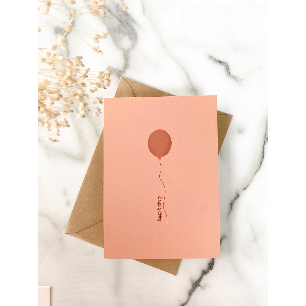 Kaartje - Happy Birthday Ballon