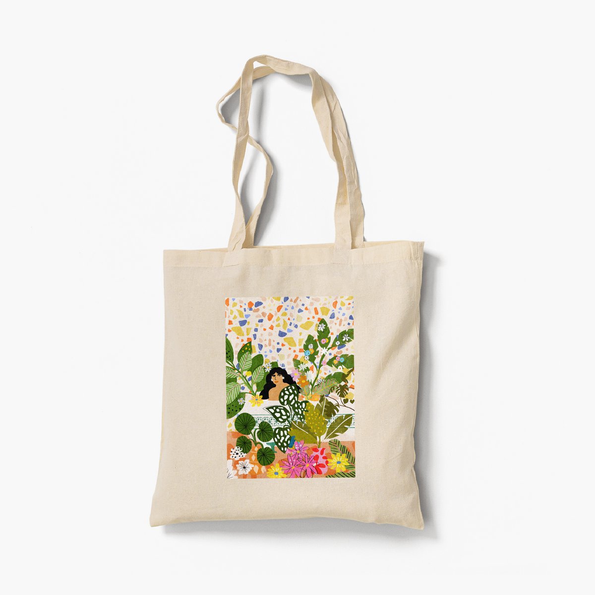 Draagtas - Baden met Bloemen
