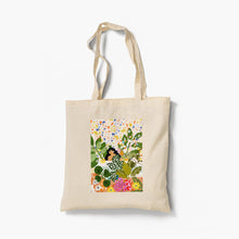 Load image into Gallery viewer, Tote Bag - Bathing With Flowers
