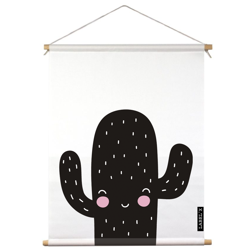poster plants planten plantenliefhebbers plantlovers kids cactus textiel