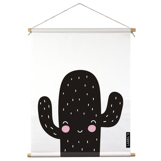 poster plants planten plantenliefhebbers plantlovers kids cactus textiel