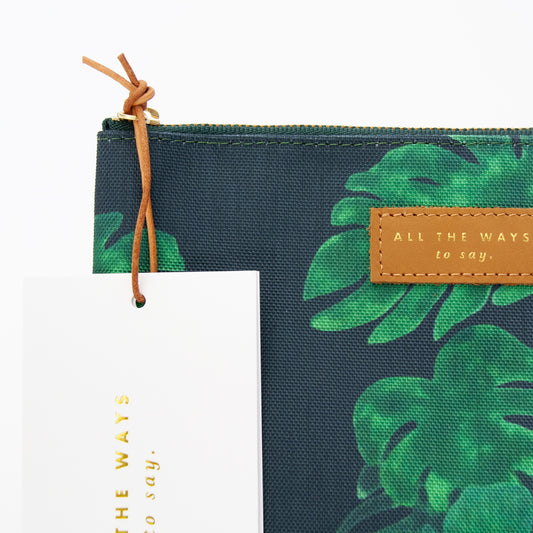 Tasje met Rits - Monstera