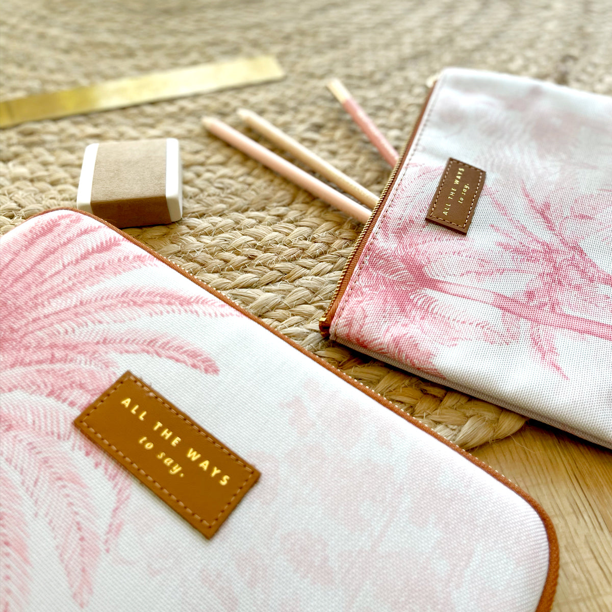 Tasje met Rits - Pink Forest
