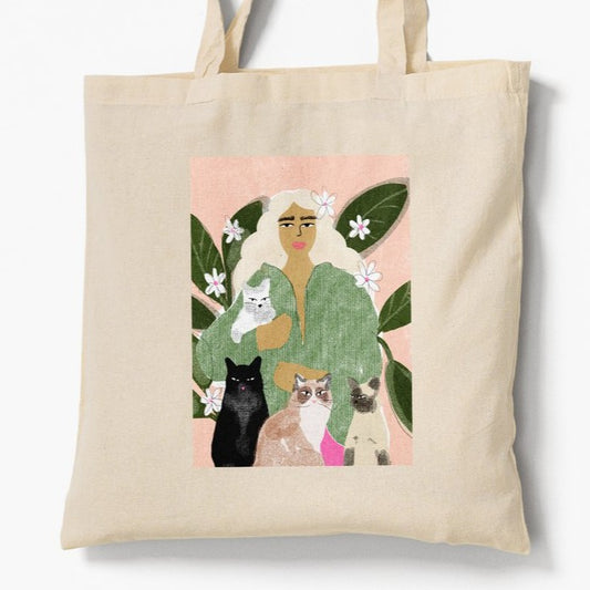 Draagtas - Crazy Cat Lady