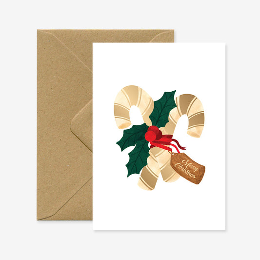 Kaart - Xmas Gold Candies