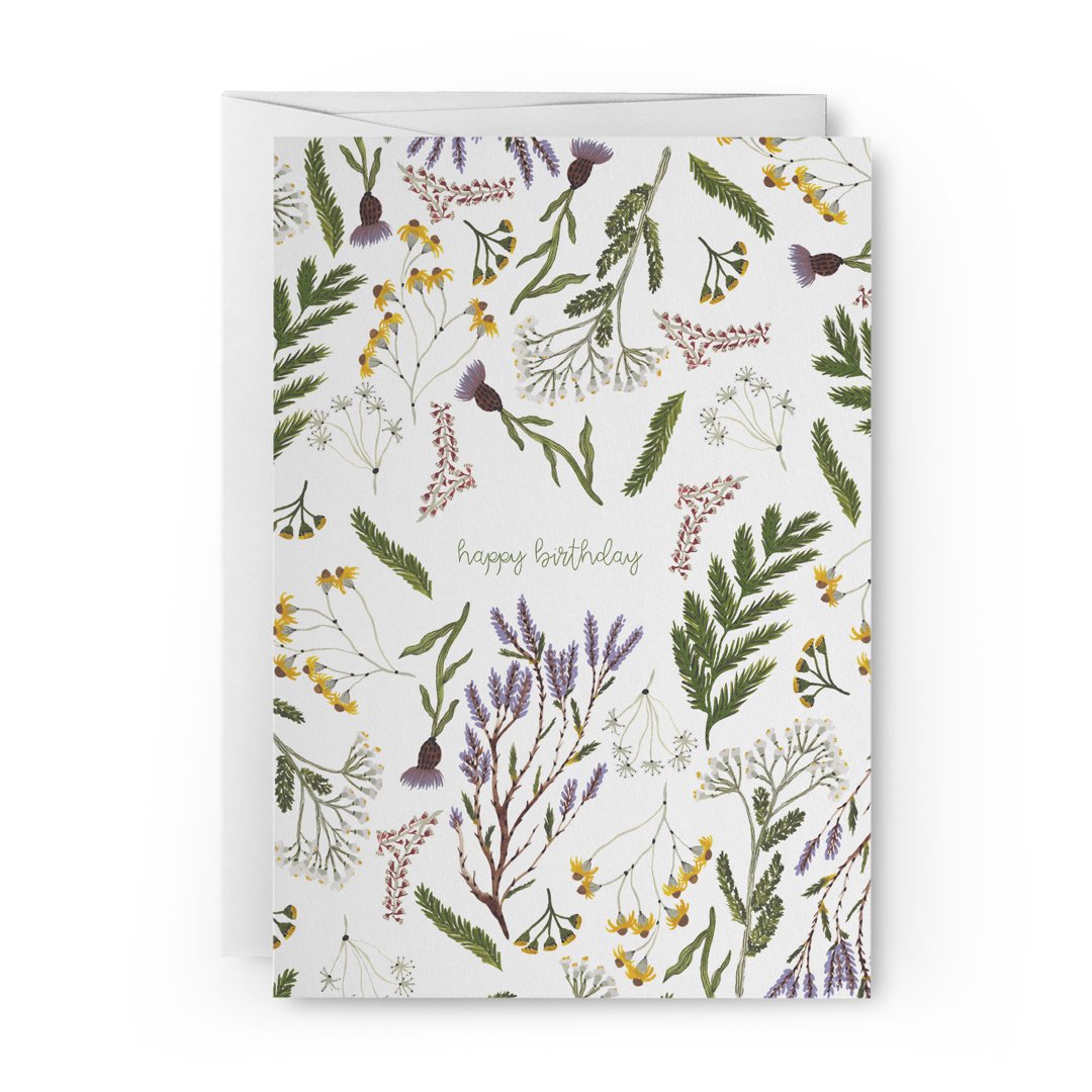 wenskaart botanisch