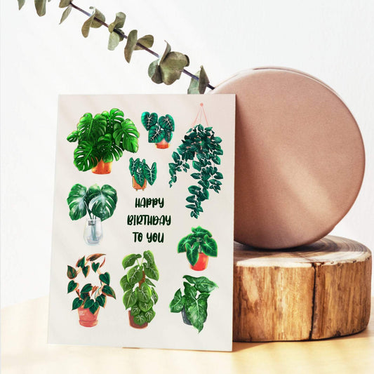 Kaart - Happy Birthday Plantlover